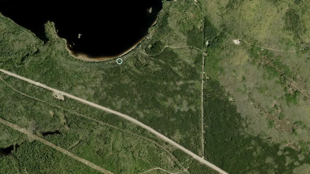 Aerial view of Driftwood Provincial Park and surroundings
