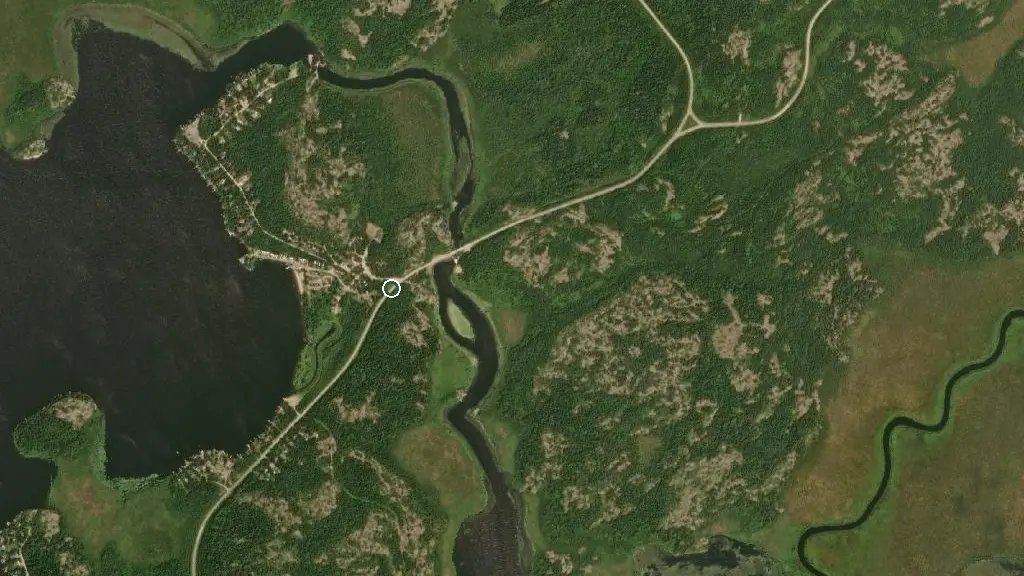 Aerial view of Whiteshell Provincial Park - White Lake Campground and surroundings