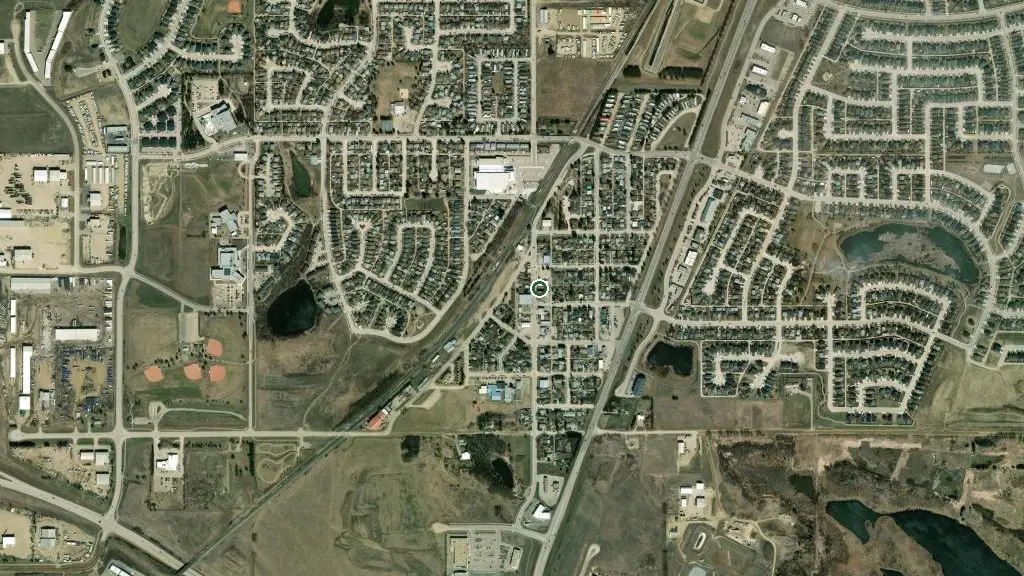 Aerial view of Burbank Park and surroundings