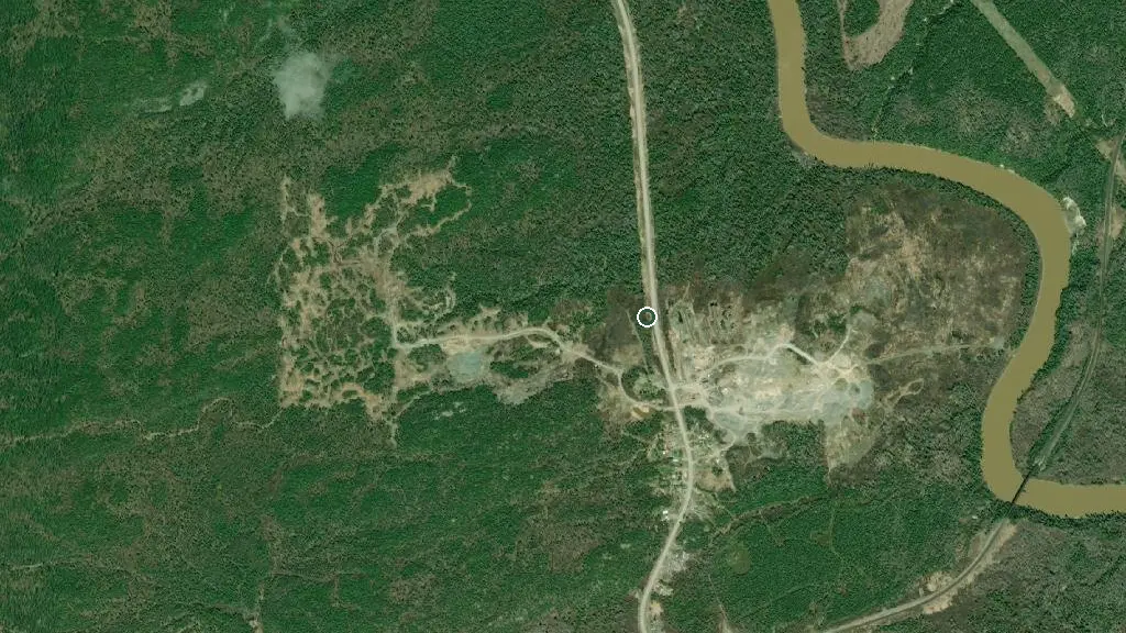 Aerial view of Pukaskwa National Park and surroundings