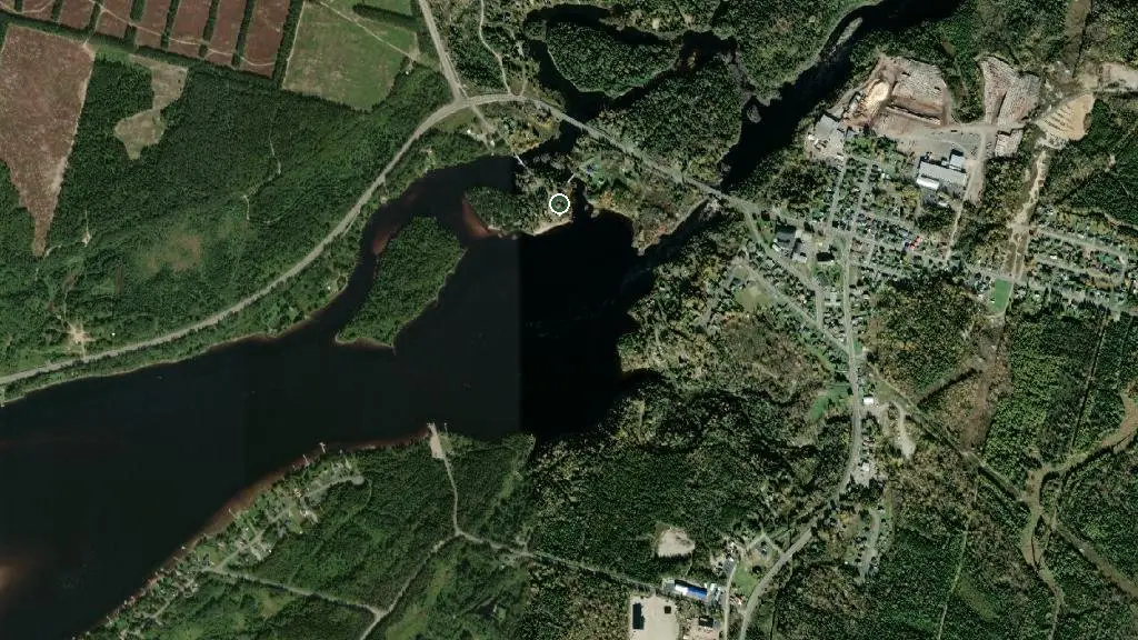 Aerial view of Camping Île du Repos and surroundings