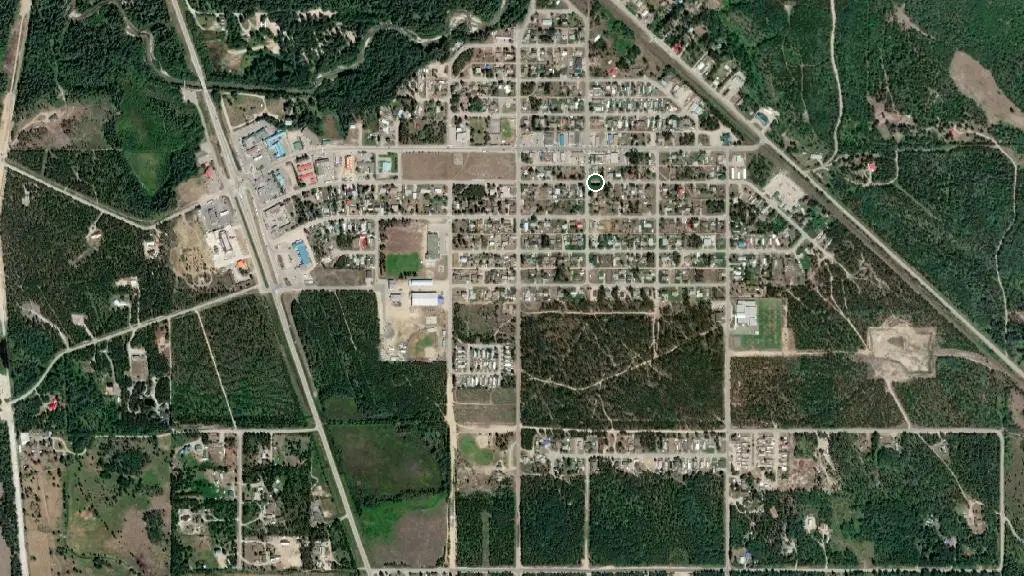 Aerial view of Yellowhead RV Park & Campground and surroundings
