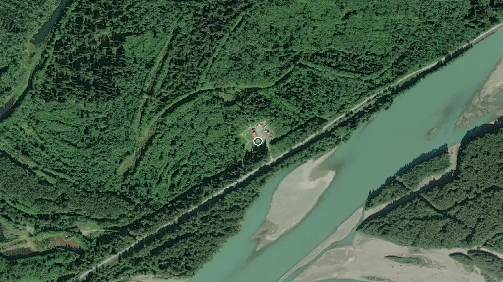 Aerial view of Kasiks Lodge & Campground and surroundings
