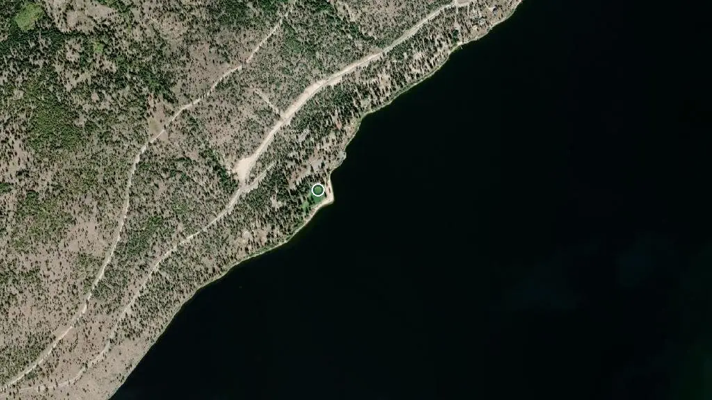 Aerial view of Monck Provincial Park and surroundings