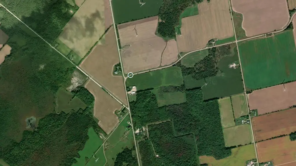 Aerial view of Blue Sky RV Resorts - Shelburne Forest and surroundings