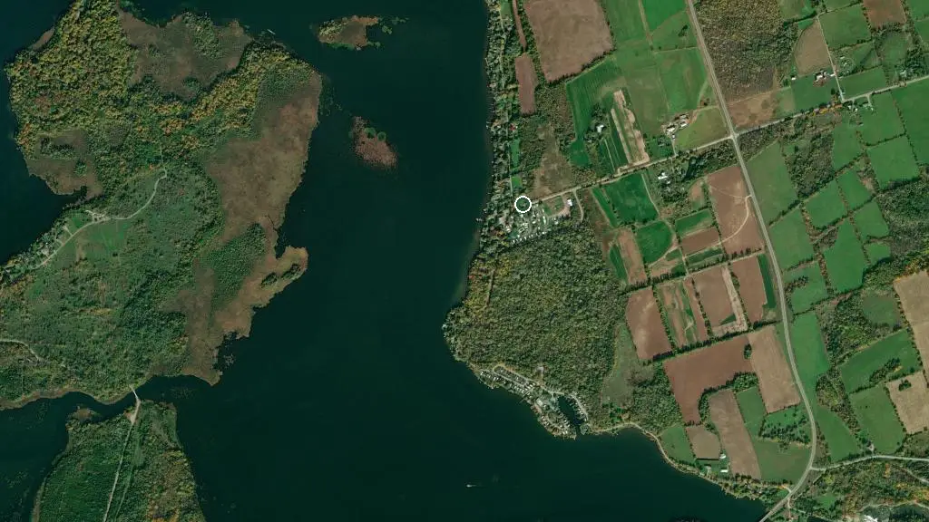 Aerial view of Fisherman's Paradise Resort and surroundings