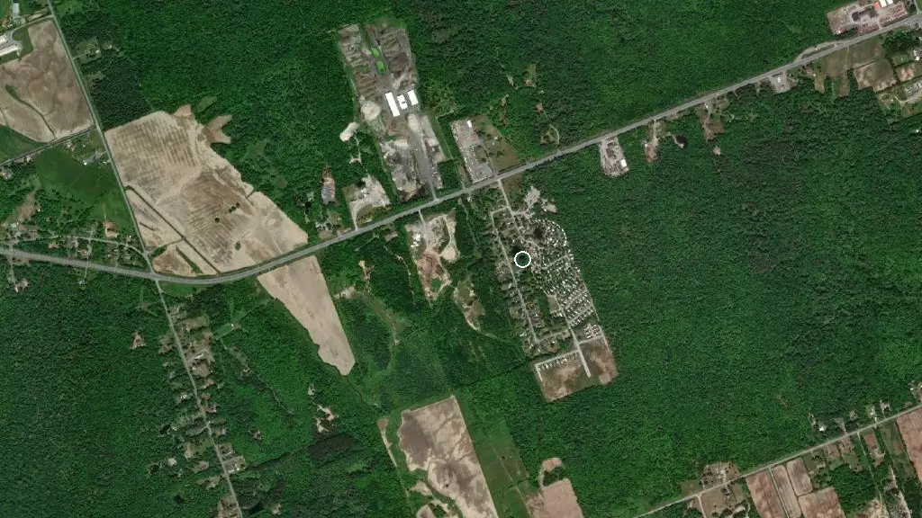 Aerial view of Ottawa East – Daiva RV Resorts and surroundings