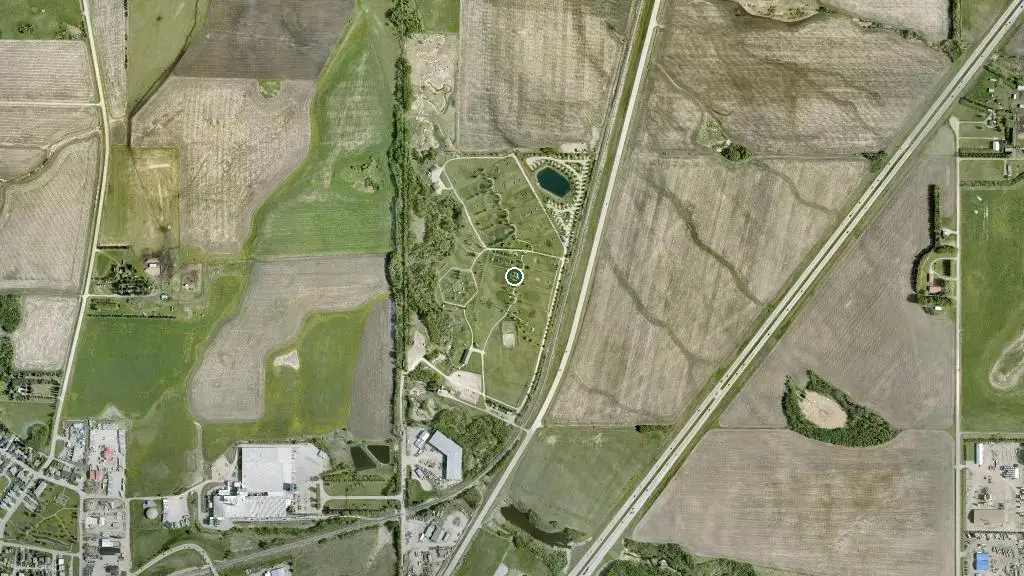 Aerial view of Discovery Wildlife Park and surroundings