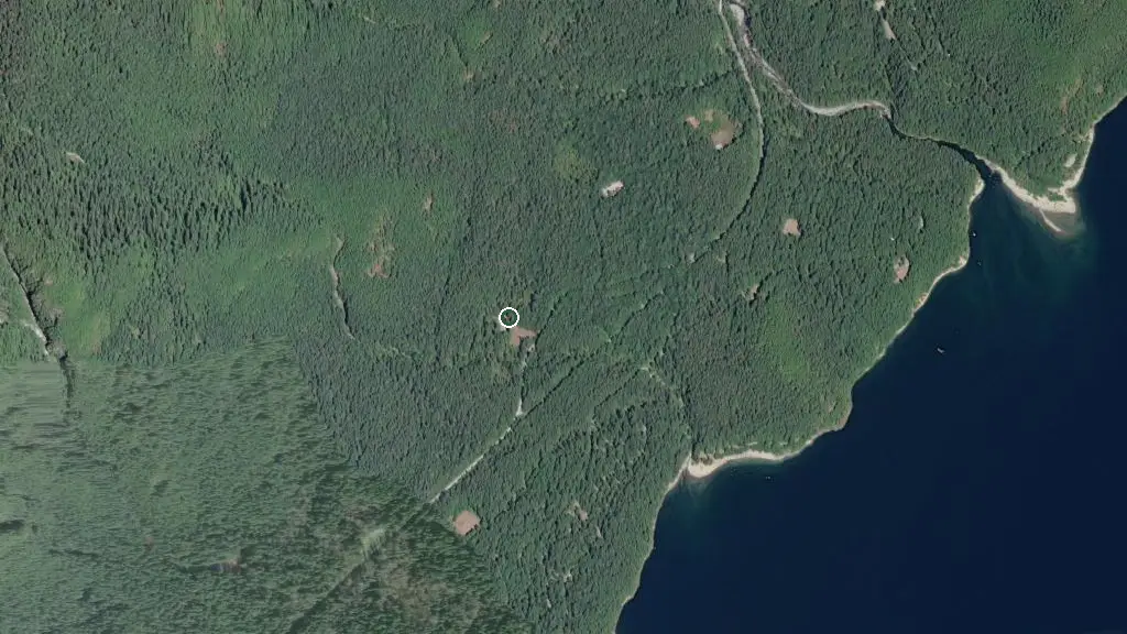 Aerial view of G3 Woodlands Group Camp and surroundings