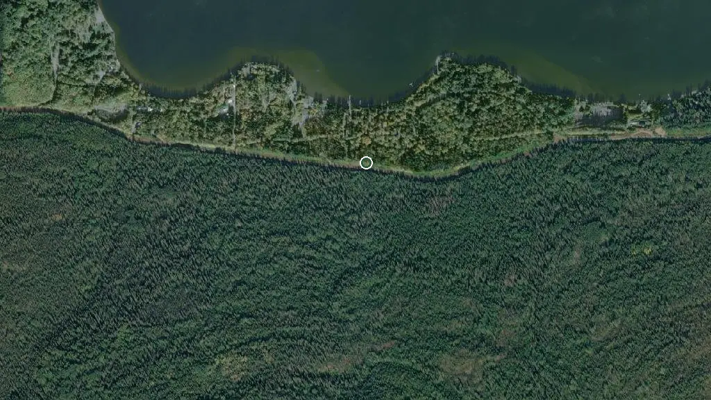 Aerial view of Moberly Lake Marina Ltd and surroundings