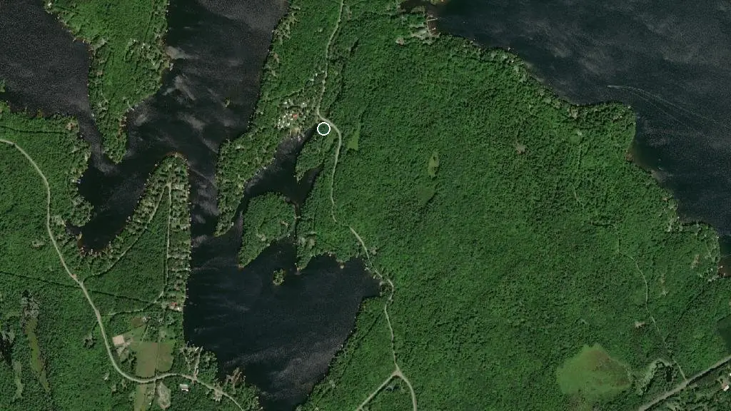 Aerial view of Buckslide Tent & Trailer Park and surroundings