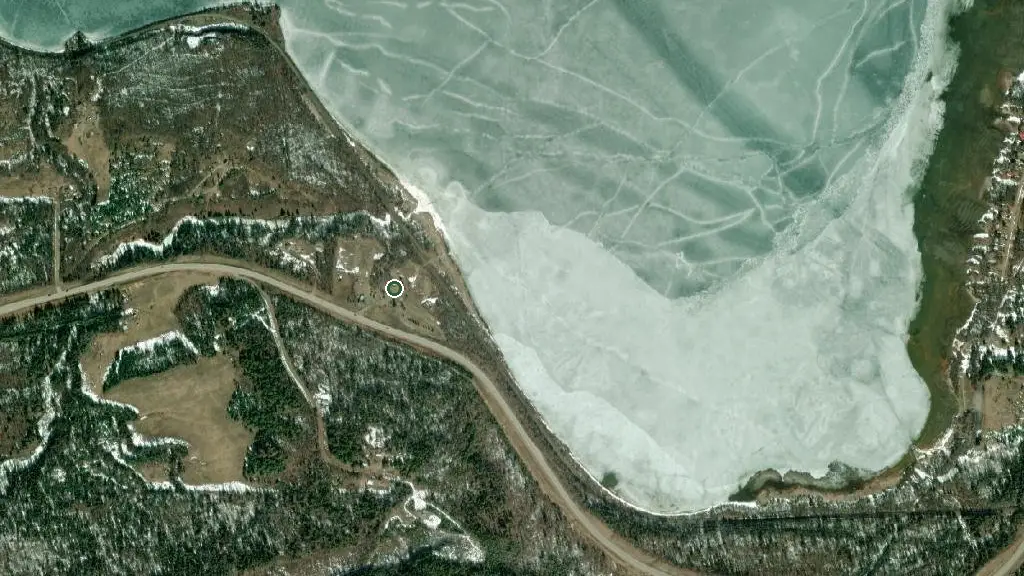 Aerial view of Piper's Glen Resort and surroundings