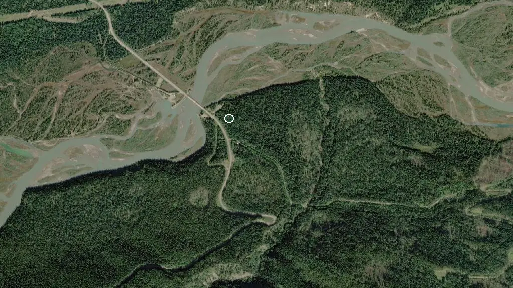 Aerial view of Aylmer Provincial Recreation Area and surroundings