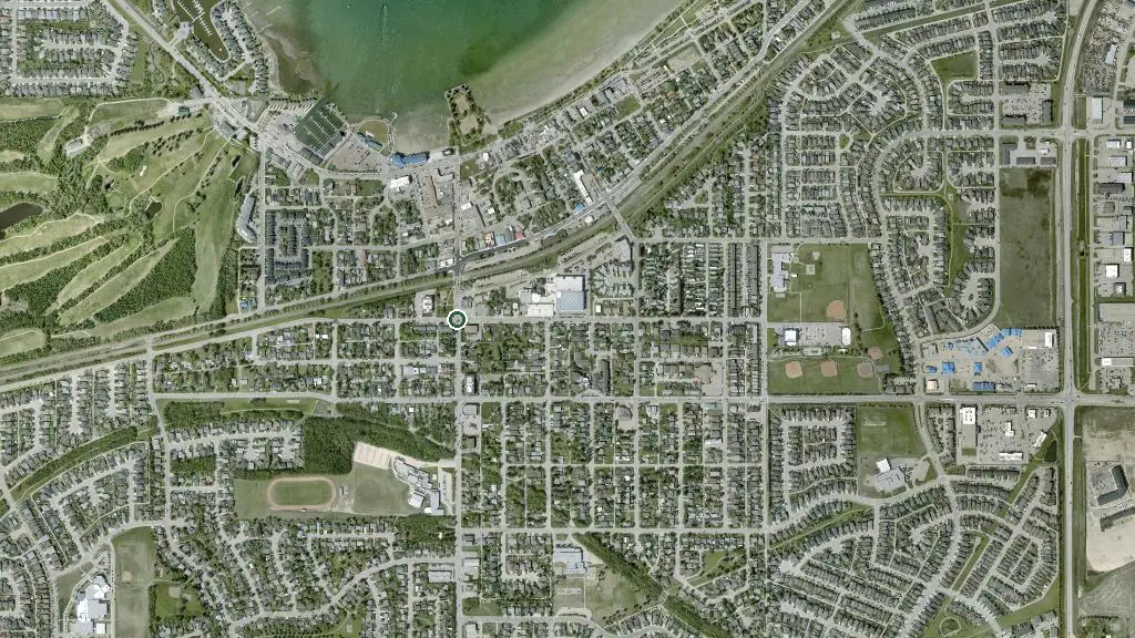 Aerial view of Jarvis Lake Provincial Park and surroundings