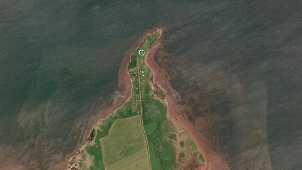 Aerial view of Belmont Provincial Park and surroundings