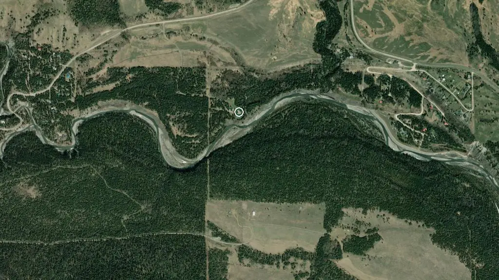 Aerial view of Camp Gibson and surroundings