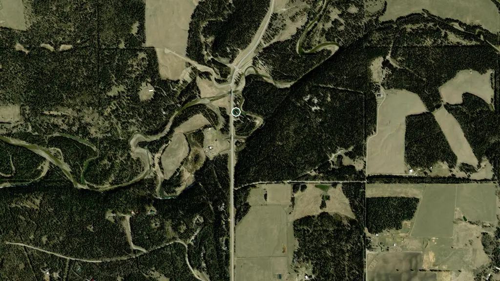 Aerial view of Water Valley Campground - South and surroundings