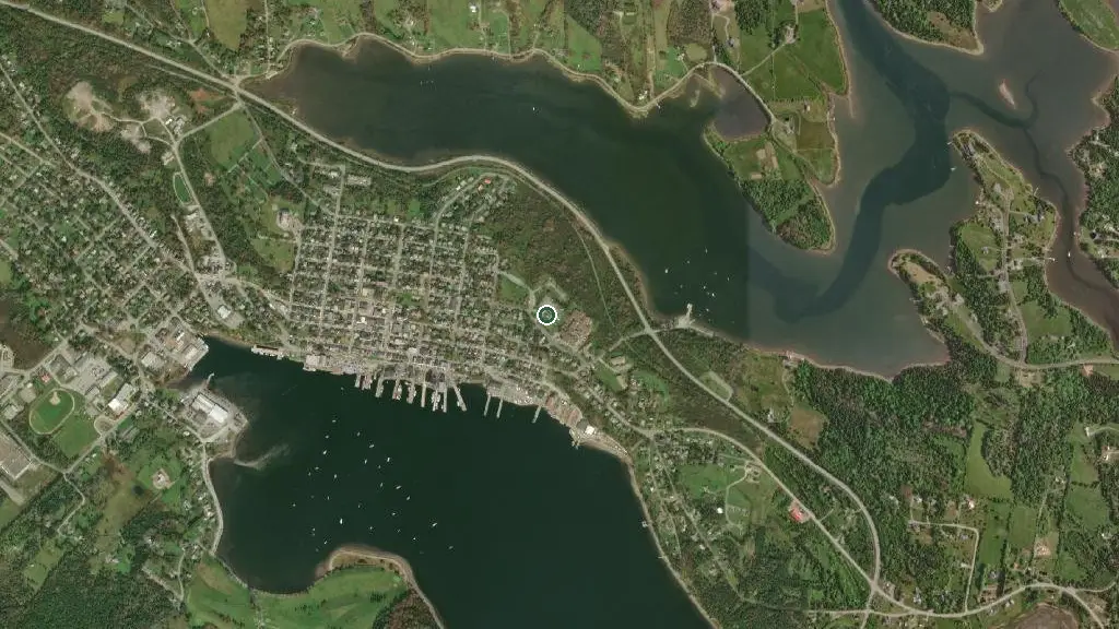 Aerial view of Upper Campground and surroundings