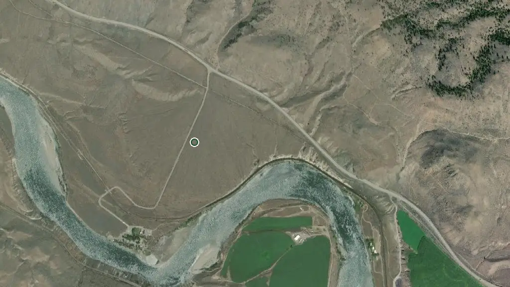 Aerial view of Juniper Beach Provincial Park and surroundings