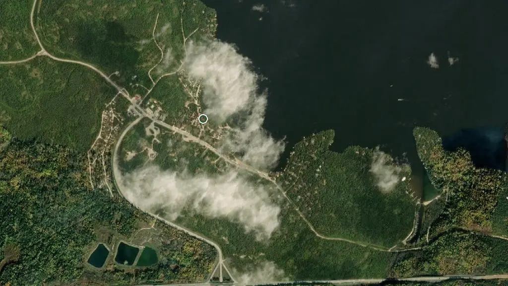Aerial view of Whiteshell Provincial Park - West Hawk Lake Campground and surroundings