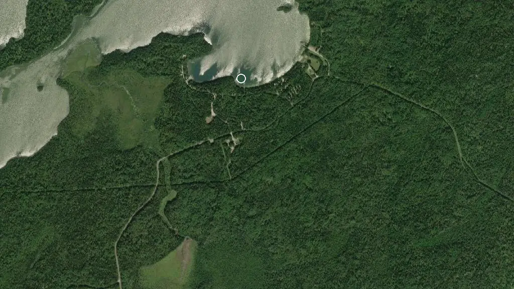 Aerial view of Ojibway Park Campground and surroundings