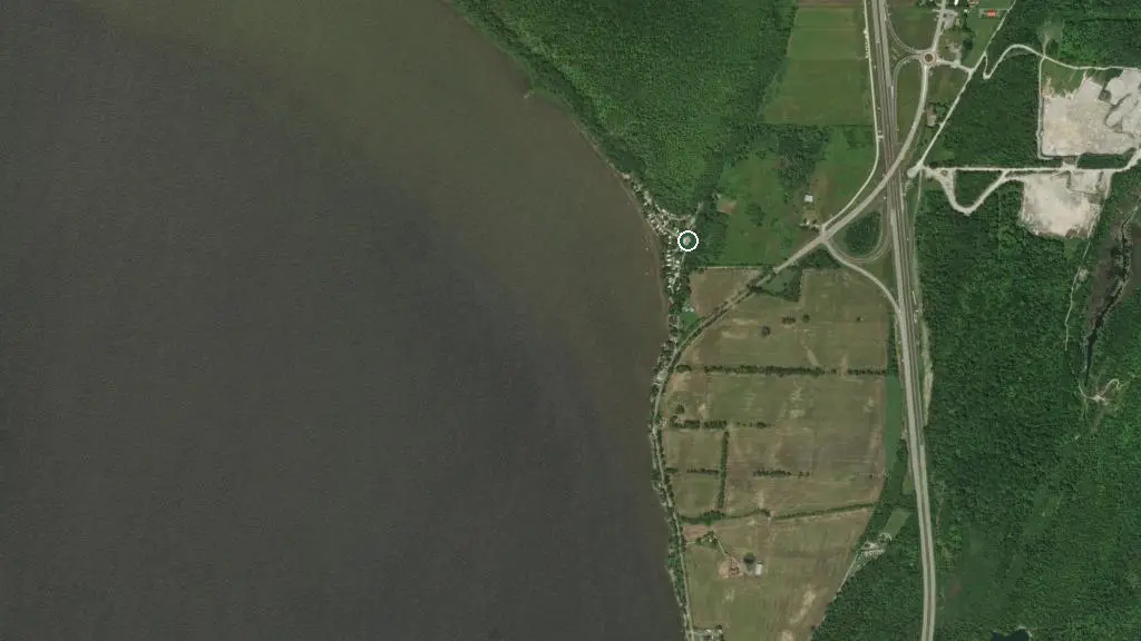 Aerial view of Camping Plage Philipsburg and surroundings