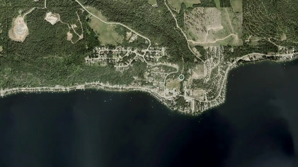 Aerial view of Chimney Rock Resort & Campground and surroundings