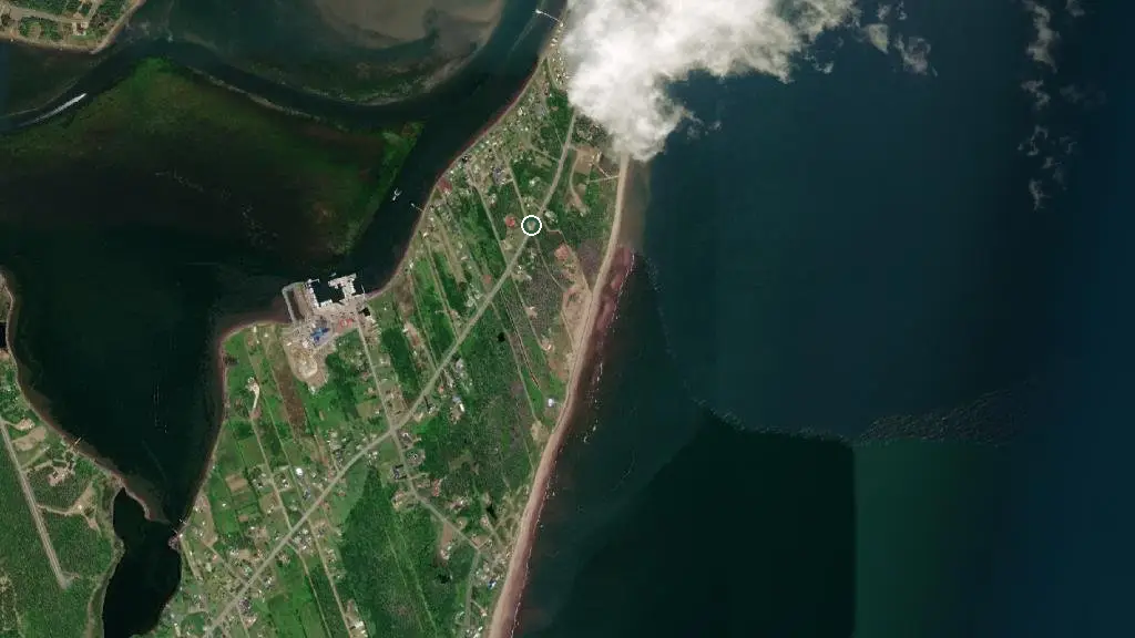 Aerial view of Camping de la Dune and surroundings