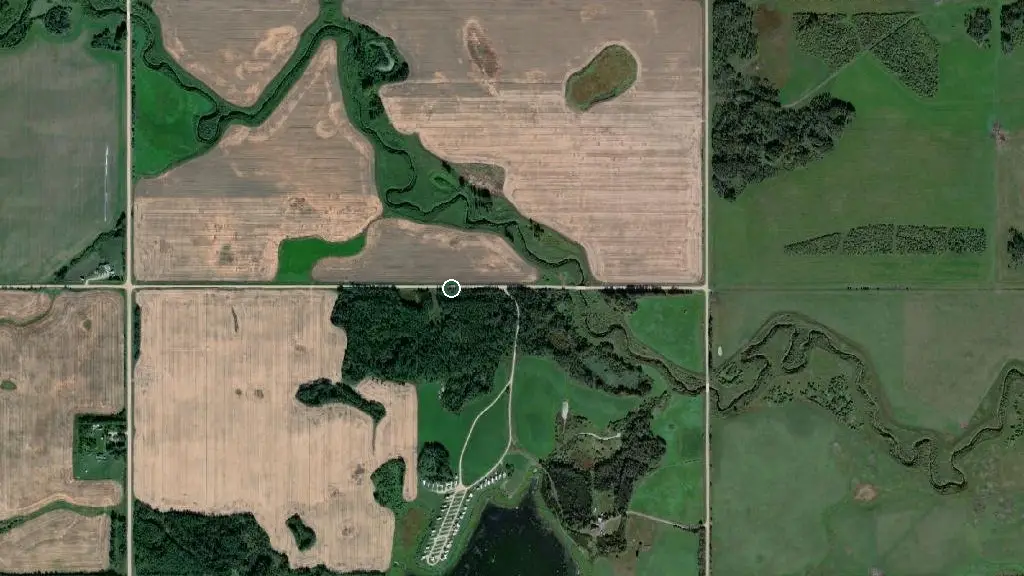 Aerial view of The Ranch RV Park and surroundings