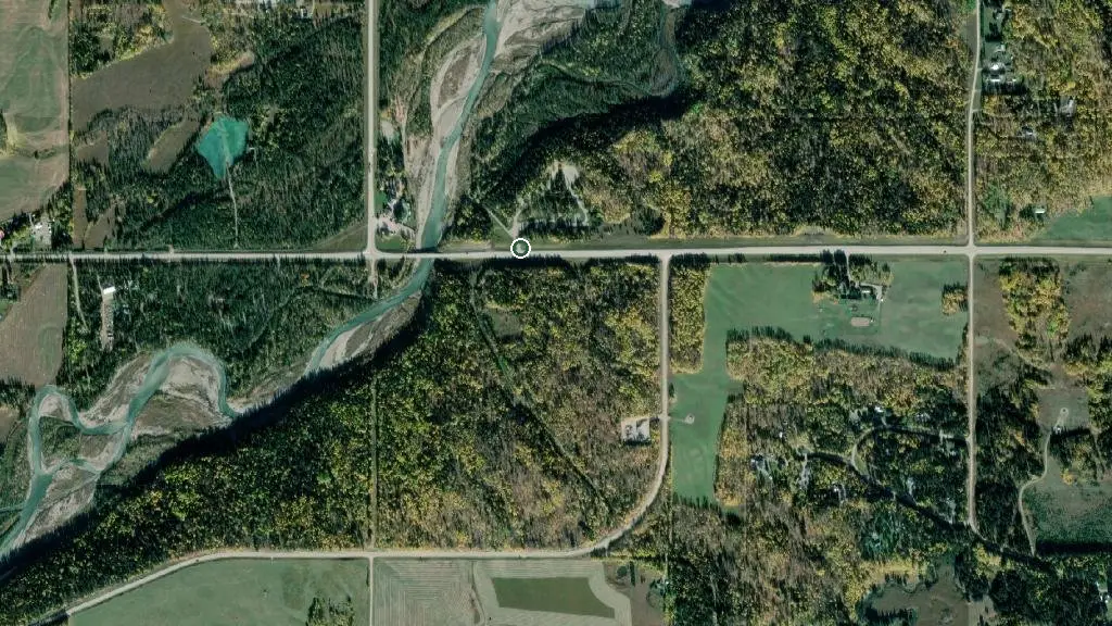 Aerial view of Cowboy Trail Campground and surroundings
