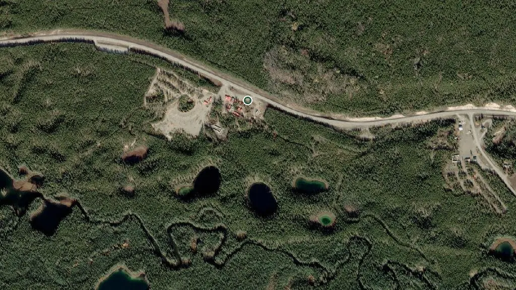 Aerial view of Nugget City RV Park and surroundings