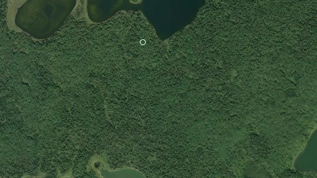 Aerial view of Lakeland Provincial Park and surroundings