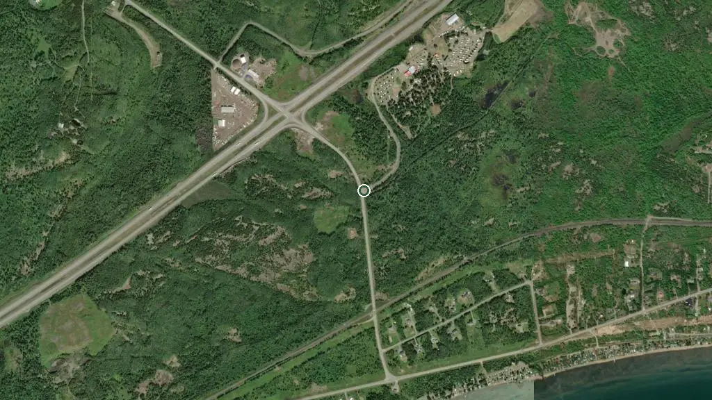 Aerial view of Thunder Bay KOA Holiday and surroundings