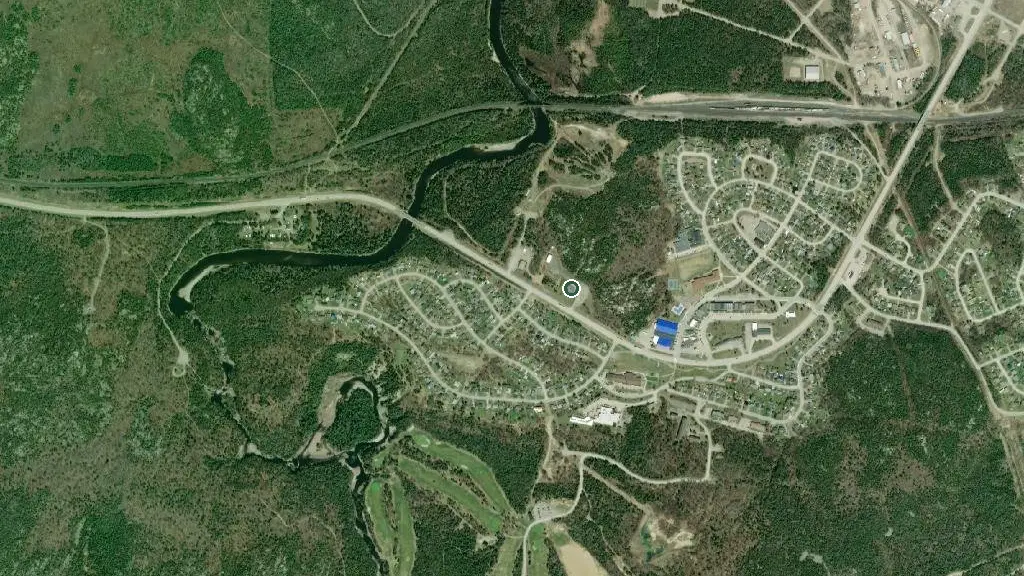 Aerial view of Neys Prov Park and surroundings
