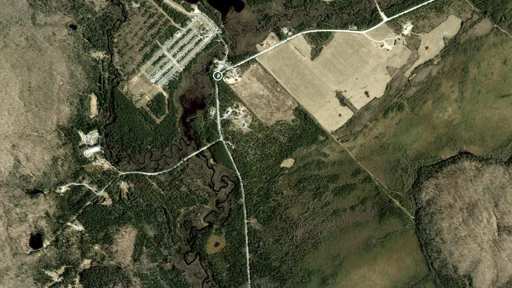 Aerial view of Camping Mer Bleue and surroundings