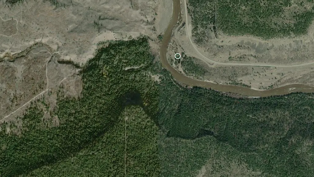 Aerial view of Bull Canyon Campground and surroundings