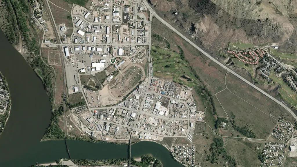 Aerial view of Mt. Paul Campground and surroundings