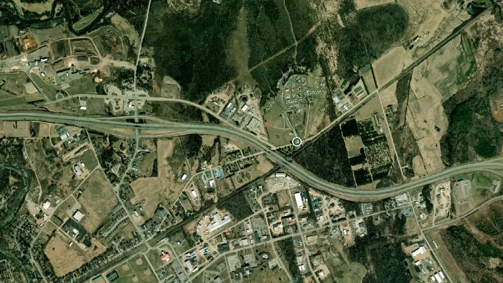 Aerial view of Sussex KOA Journey and surroundings