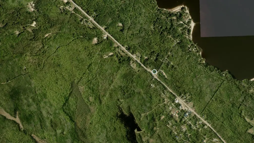 Aerial view of Tiny Village Ottawa River and surroundings