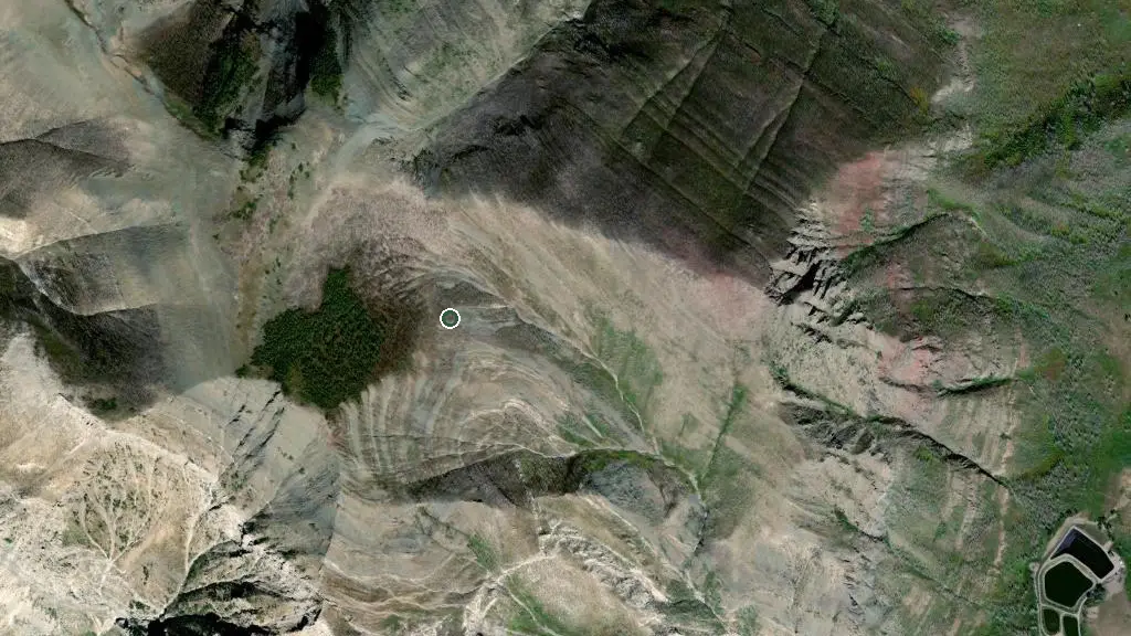 Aerial view of Waterton Lakes National Park of Canada and surroundings