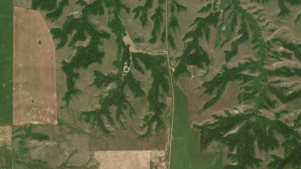 Aerial view of St Victor Campgrounds and surroundings