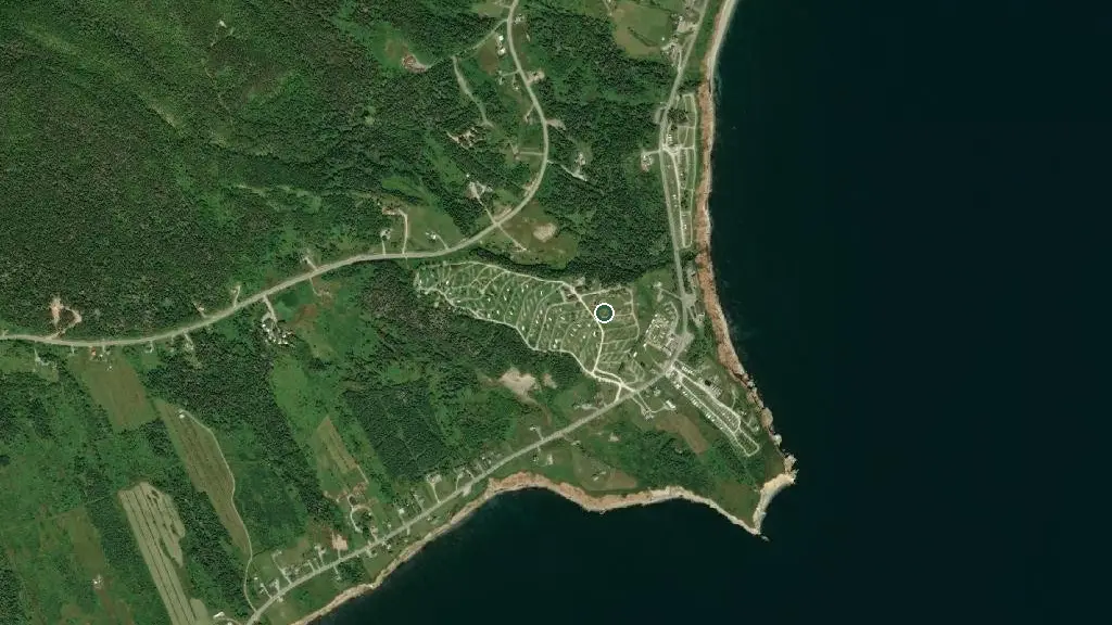 Aerial view of Chalets / Camping Nature Océan and surroundings