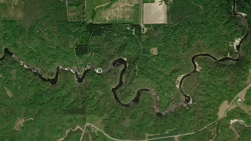 Aerial view of Kap-Kig-Iwan Provincial Park and surroundings