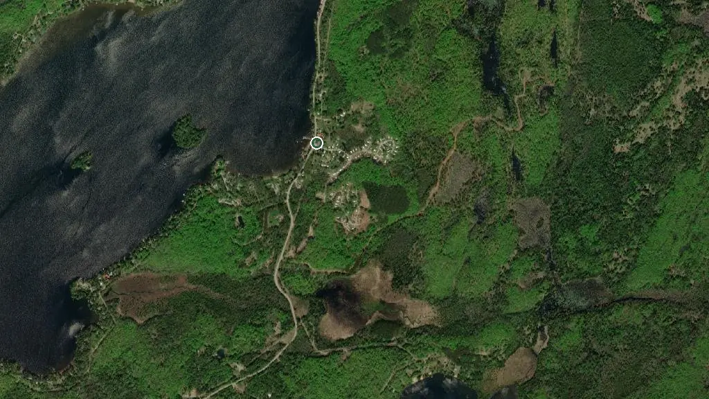 Aerial view of Bear Ridge Campground & Cottages and surroundings