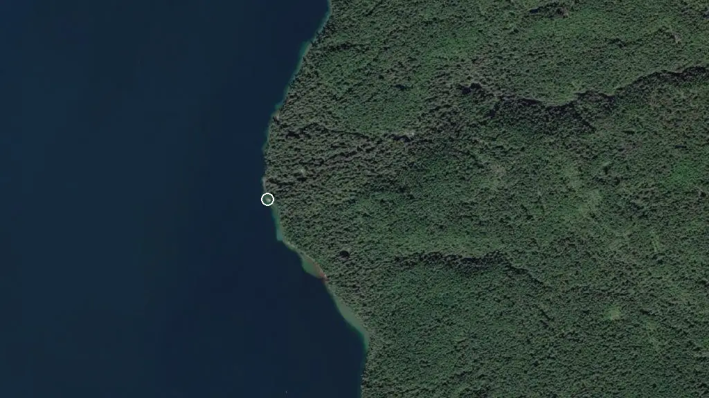 Aerial view of Ivor Creek Campground and surroundings