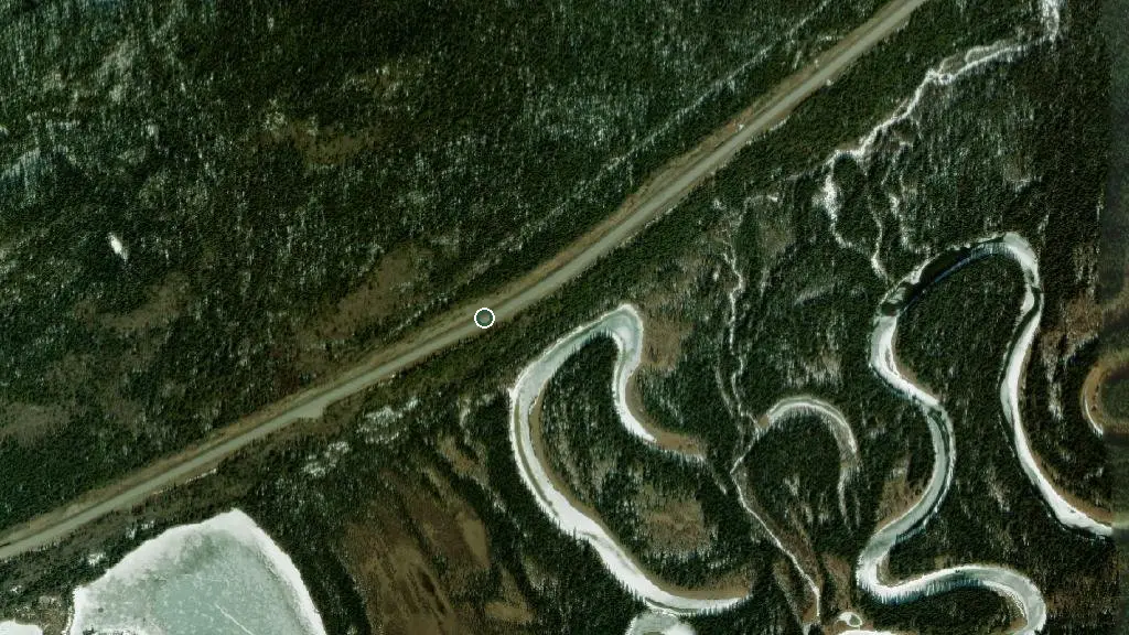 Aerial view of Dawson Peaks Resort and surroundings