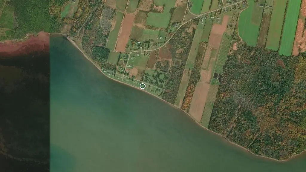 Aerial view of Linkletter Provincial Park and surroundings