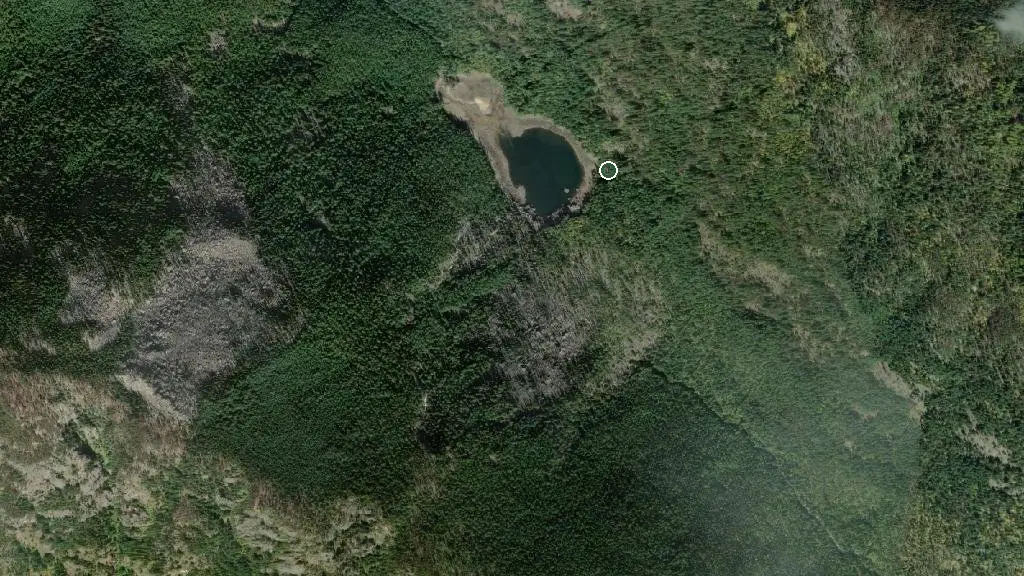 Aerial view of Emerald Lake Campground and surroundings