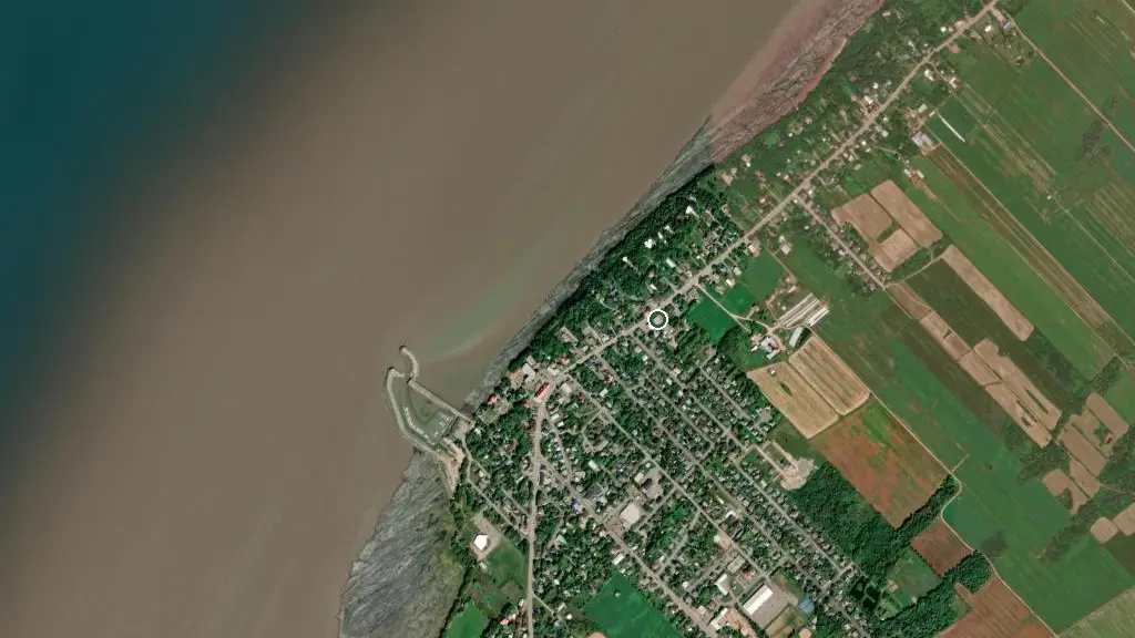 Aerial view of Camping Bonnet Rouge and surroundings