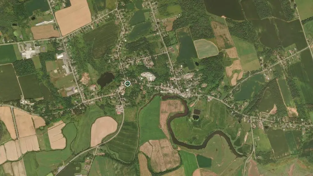 Aerial view of Look Off Family Campground and surroundings